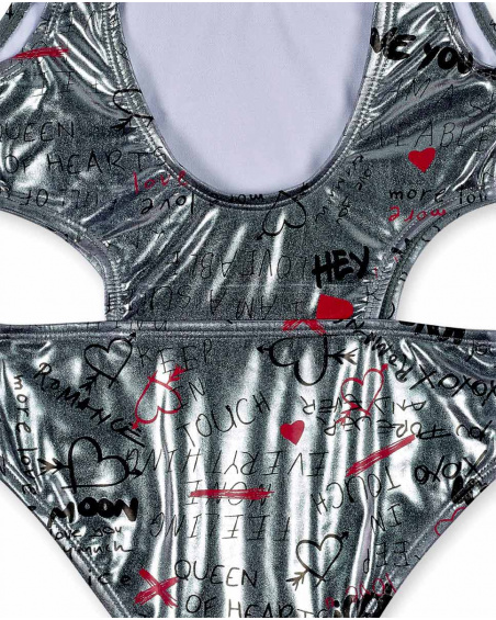 Maillot de bain fille argenté Collection Ultimate City Chic