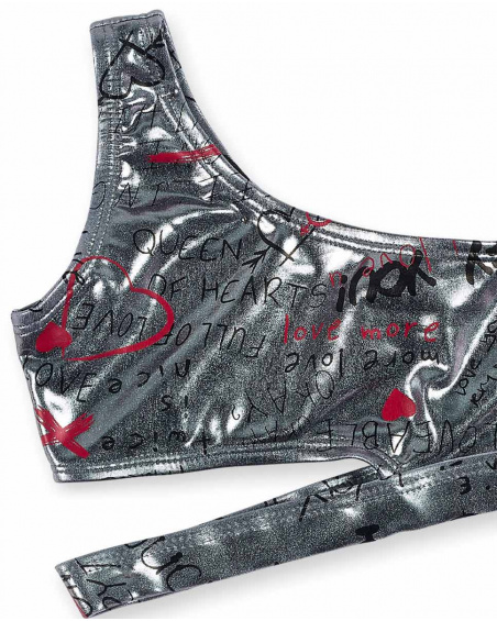 Bikini argenté fille Collection Ultimate City Chic