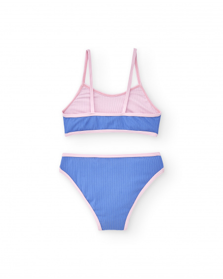 Bikini fille bleu rose Collection Carnet De Voyage