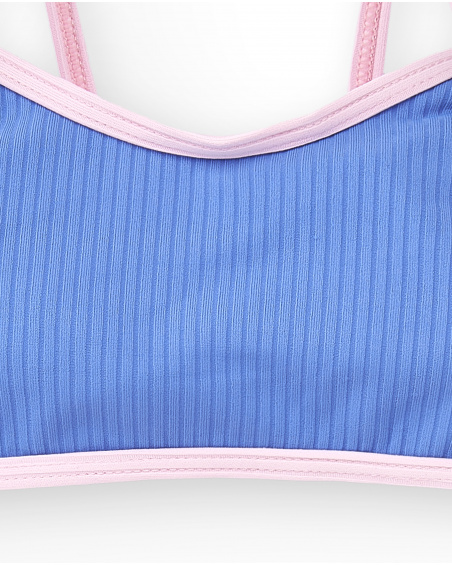 Bikini fille bleu rose Collection Carnet De Voyage
