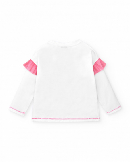 T-shirt compressé par malha blanca pour menina Tropadelic T-shirt compressé par malha blanca pour menina Tropadelic