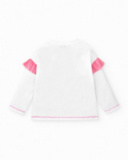 T-shirt compressé par malha blanca pour menina Tropadelic T-shirt compressé par malha blanca pour menina Tropadelic