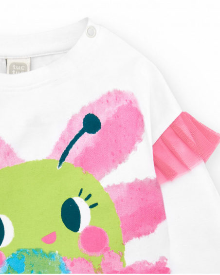 T-shirt compressé par malha blanca pour menina Tropadelic T-shirt compressé par malha blanca pour menina Tropadelic