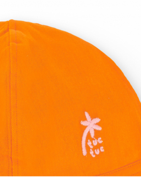 Chapeau malha réversible rose et orange fille Banana Records Chapeau malha réversible rose et orange fille Banana Records