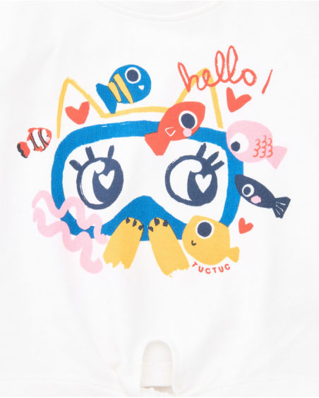 T-shirt manches courtes fille bad white collection Salty Air T-shirt manches courtes fille bad white collection Salty Air