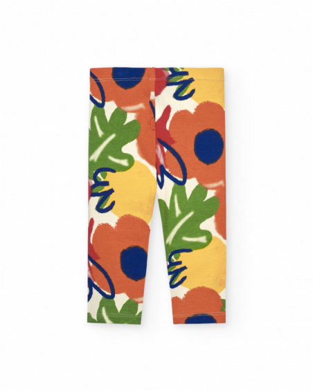 Legging de niña con estampado floral colección Music Up