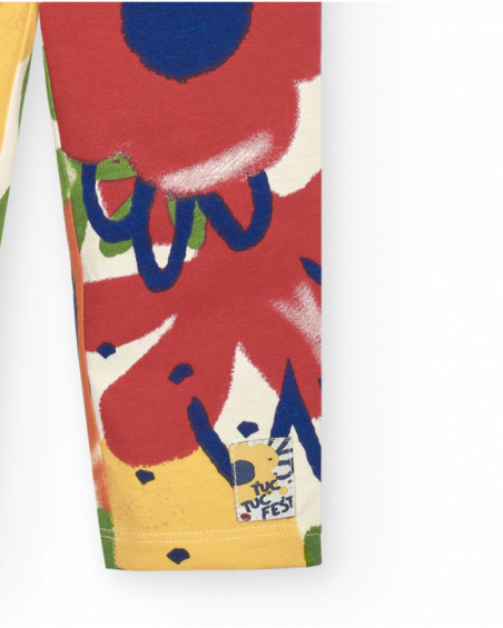Legging de niña con estampado floral colección Music Up