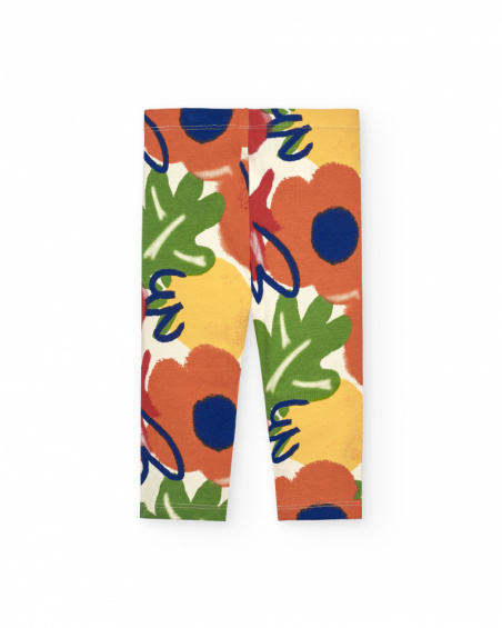 Legging de niña con estampado floral colección Music Up