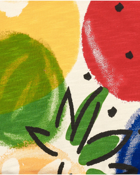 Sudadera de niño multicolor con estampado de frutas colección Music Up
