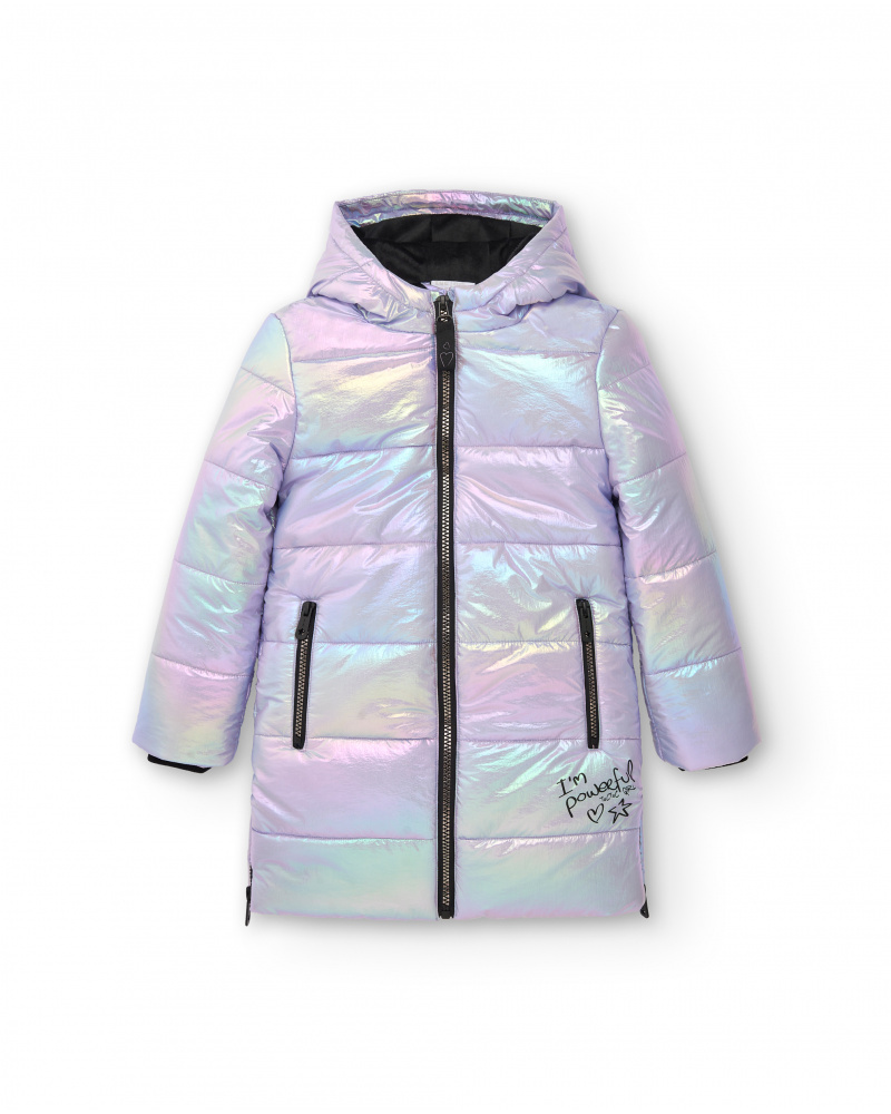 Manteau matelassé à capuche fille collection Crazy Feelings