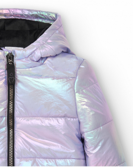 Manteau matelassé à capuche fille collection Crazy Feelings