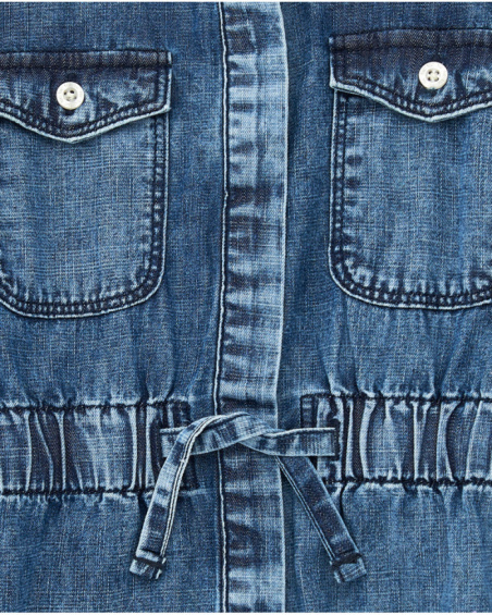 Robe en jean fille imprimé graffitis collection Crazy Feelings