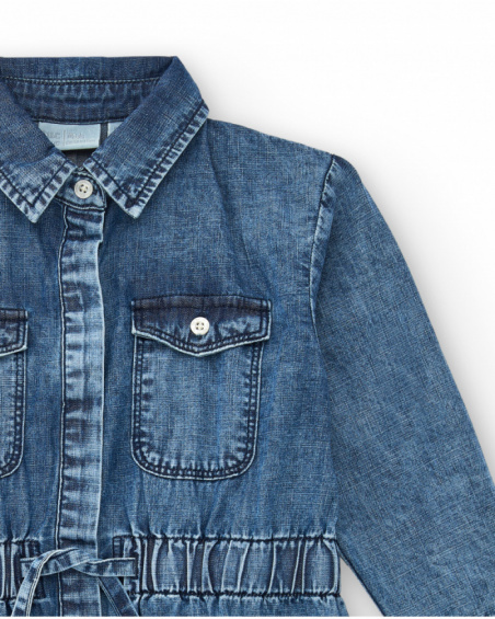 Robe en jean fille imprimé graffitis collection Crazy Feelings