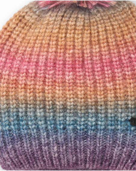 Ensemble bonnet et écharpe dégradé fille collection Colorfield