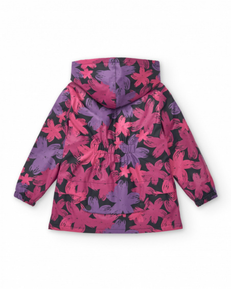 Veste imperméable à imprimé floral pour fille collection