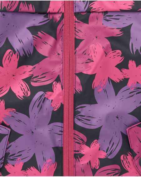 Veste imperméable à imprimé floral pour fille collection