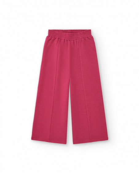 Pantalon peluche rose fille collection Cold Days
