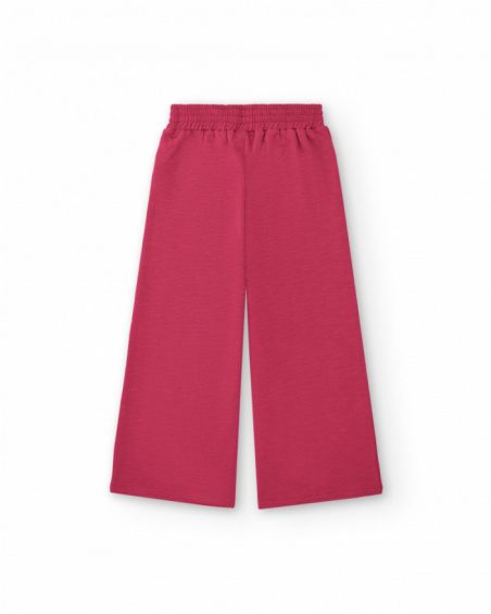 Pantalon peluche rose fille collection Cold Days