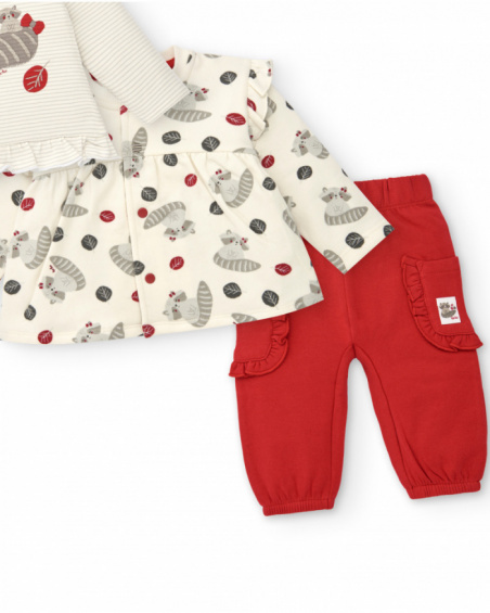 Ensemble fille imprimé raton laveur collection Sweet Racoon