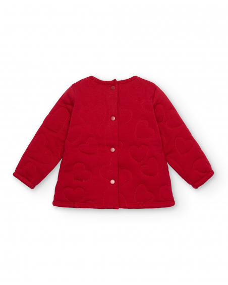 Ensemble fille rouge à imprimé raton laveur collection Sweet