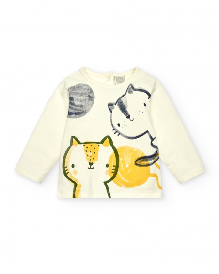 Ensemble trois pièces garçon bleu marine avec capuche et