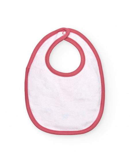 Pack de bavoirs fille rose et bleu imprimé chatons, collection