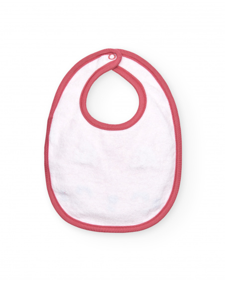 Pack de bavoirs fille rose et bleu imprimé chatons, collection