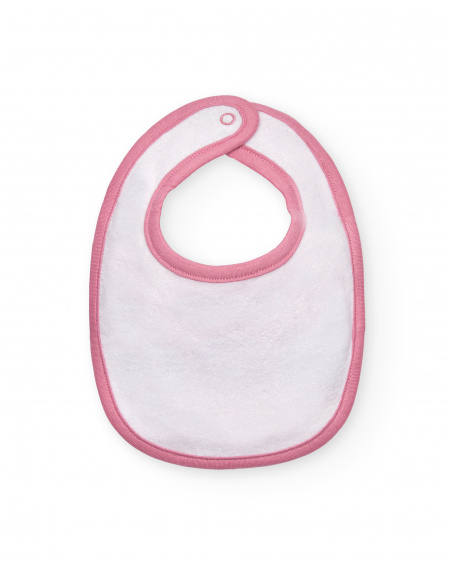 Lot de 2 bavoirs fille rose imprimé hérisson Collection