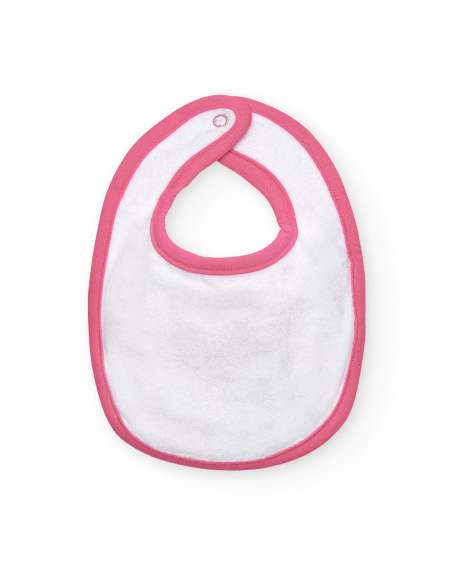 Lot de 2 bavoirs fille rose imprimé hérisson Collection
