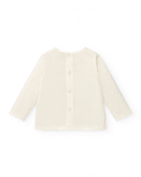 Ensemble fille rose et blanc imprimé lapin collection Glitter