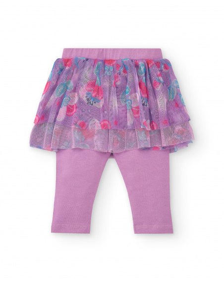 Ensemble fille rose avec jupe en tulle collection Glitter Tales