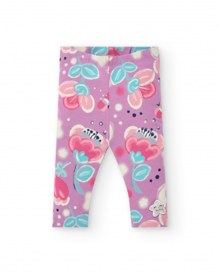 Tenue fille fuchsia avec détails brillants collection Glitter