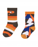 Pack de chaussettes enfant dans les tons orange avec imprimé Pack de chaussettes enfant dans les tons orange avec imprimé