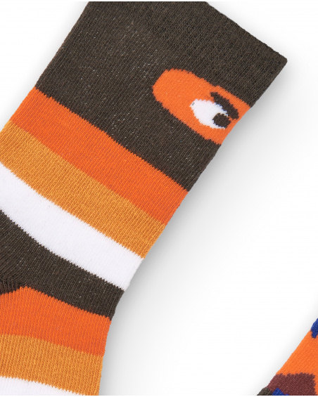 Pack de chaussettes enfant dans les tons orange avec imprimé Pack de chaussettes enfant dans les tons orange avec imprimé