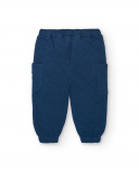 Pantalon matelassé bleu marine pour garçon de la collection Pantalon matelassé bleu marine pour garçon de la collection