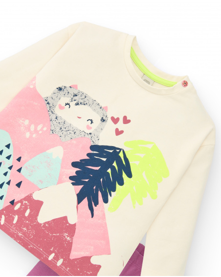 Ensemble t-shirt imprimé et legging fille de la collection Ensemble t-shirt imprimé et legging fille de la collection