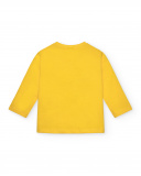 T-shirt à manches longues pour garçon jaune avec imprimé "Dino T-shirt à manches longues pour garçon jaune avec imprimé "Dino