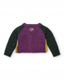 Veste tricotée à franges pour fille de la collection Cyber Dino Veste tricotée à franges pour fille de la collection Cyber Dino