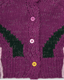 Veste tricotée à franges pour fille de la collection Cyber Dino Veste tricotée à franges pour fille de la collection Cyber Dino