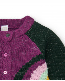 Veste tricotée à franges pour fille de la collection Cyber Dino Veste tricotée à franges pour fille de la collection Cyber Dino