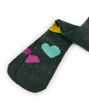 Pack de deux collants coeur fille collection Cyber Dino Pack de deux collants coeur fille collection Cyber Dino