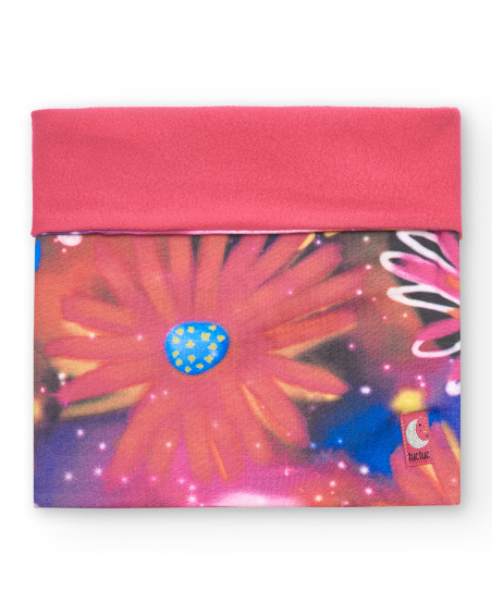 Bandana fille rose à imprimé floral collection Cosmic girl