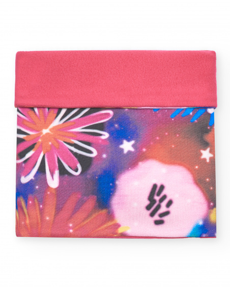 Bandana fille rose à imprimé floral collection Cosmic girl