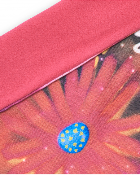 Bandana fille rose à imprimé floral collection Cosmic girl