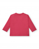T-shirt fille fuchsia avec motif astronaute collection Cosmic T-shirt fille fuchsia avec motif astronaute collection Cosmic