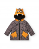 Veste imperméable grise à capuche tigre garçon collection Veste imperméable grise à capuche tigre garçon collection