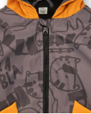 Veste imperméable grise à capuche tigre garçon collection Veste imperméable grise à capuche tigre garçon collection