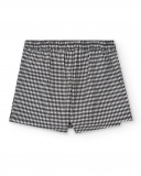 Jupe-short vichy imprimé coeur pour fille de la collection Jupe-short vichy imprimé coeur pour fille de la collection