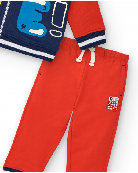 Ensemble jogging rouge new arrivals