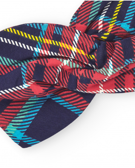 Bandeau fille à carreaux multicolores collection Big Brains